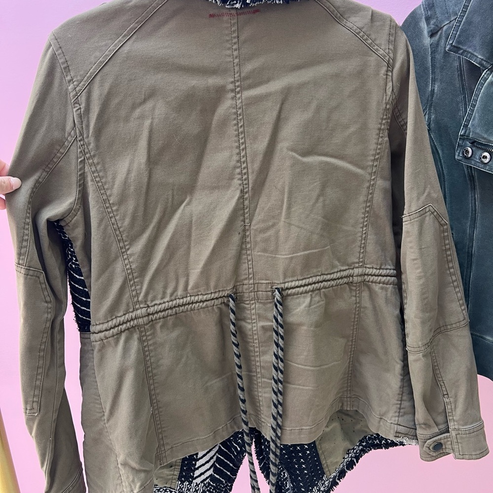 Anthro Patchwork Utility Jacket - image 4